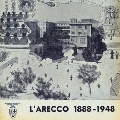 Copertina di una raccolta di numeri 1888-1948 della rivista "L'Arecco", il giornale scolastico della scuola dei gesuiti a Genova