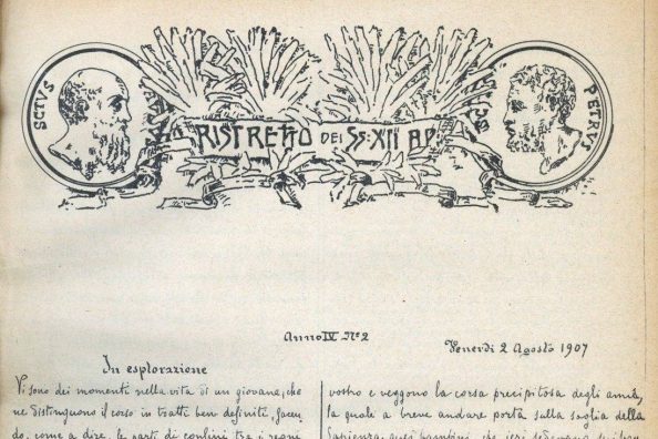 Dettaglio del giornale del Ristretto dei XII apostoli - Archivio Storico - Gesuiti, Provincia Euro-Mediterranea